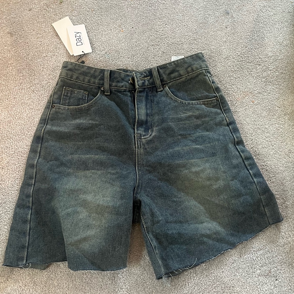 Dark Wash Denim Jorts